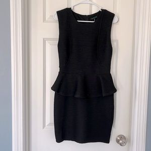 Black Peplum Dress
